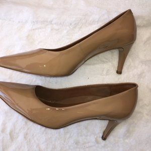 Like New Nude Patent Leather Pumps in Size 12W